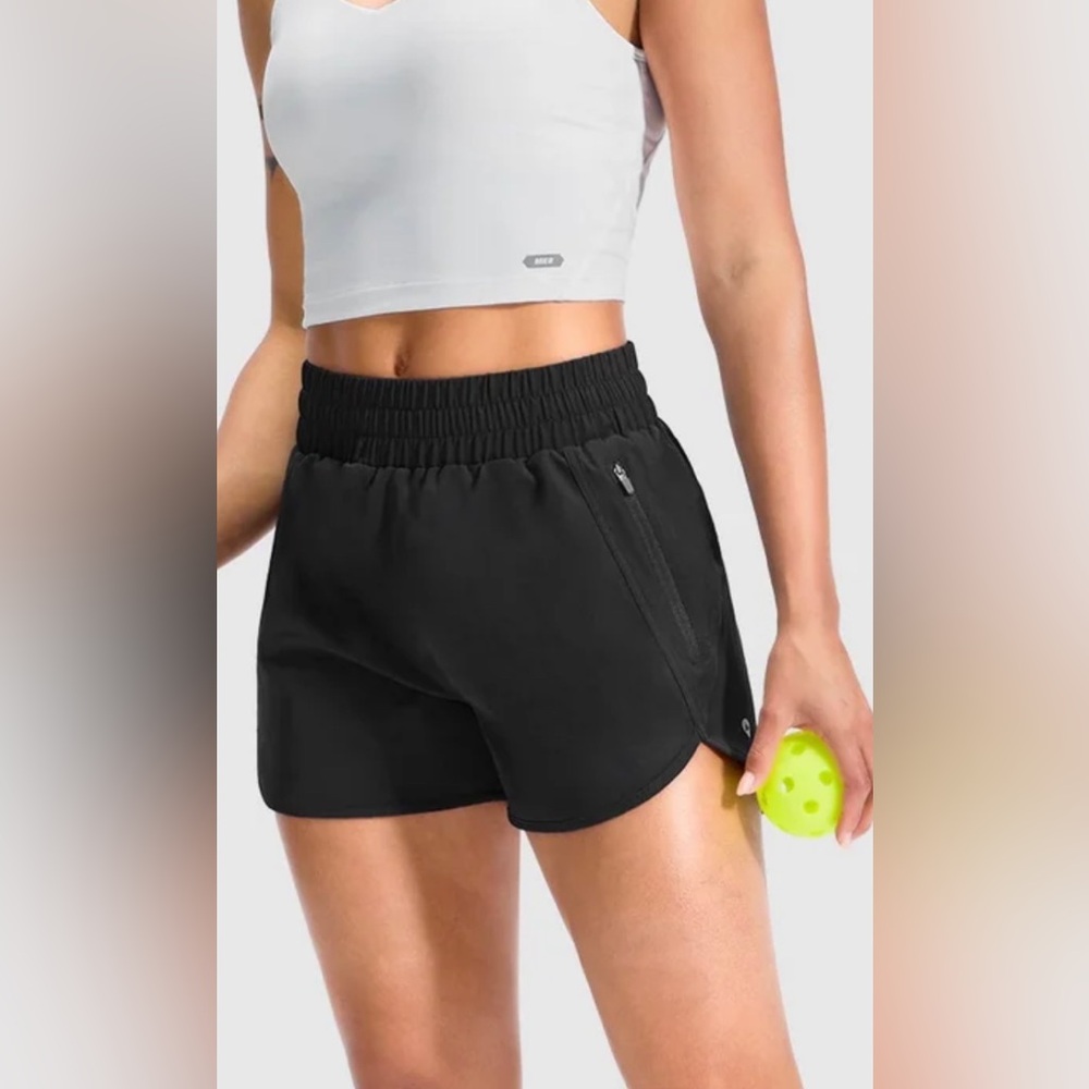 🌸NEW MIER Women's Black Athletic Shorts Sz Small With Tags.